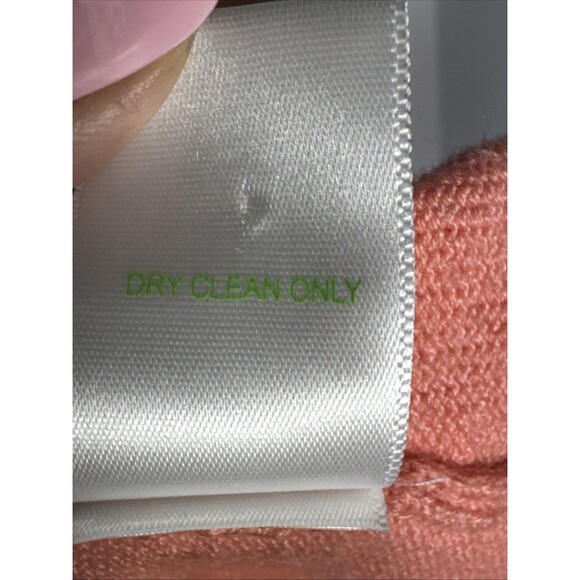 Lilly Pulitzer Size S Orange Heidi Cardigan Gold Buttons Packets Wool Blend - Picture 9 of 9